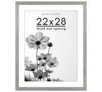 Cornice per poster Americanflat 22x28 con plexiglass lucido - Utilizzabile come cornice 18x24 con passepartout o come cornice 22x28 senza passepa