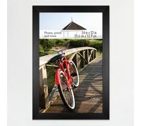 Cornice per poster del museo MCS, 14x22 cm, con venature del legno di onice, verticale e orizzontale, da appendere alla parete, grande cornice pe