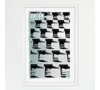 Cornice per poster MCS Foundation 12x18, tradizionale cornice bianca da appendere alla parete, verticale e orizzontale, per foto, poster e stampe