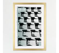 Cornice per poster MCS Foundation 12x18, tradizionale cornice in ottone da appendere alla parete, verticale e orizzontale, per foto, poster e sta