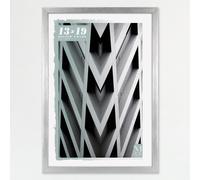 Cornice per poster MCS Foundation 13x19, tradizionale cornice da parete verticale e orizzontale in argento, per foto, poster e stampe artistiche