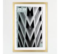 Cornice per poster MCS Foundation 13x19, tradizionale cornice in ottone da appendere alla parete, verticale e orizzontale, per foto, poster panor