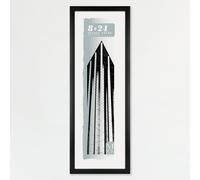 Cornice per poster MCS Foundation 8x24, tradizionale nera, verticale e orizzontale, da appendere alla parete, grande, per foto, poster panoramici