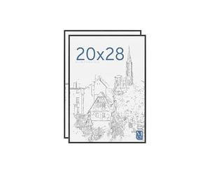 Cornice per Poster MCS Original 50,8 x 71,1 cm, Cornice Nera Leggera, Fissaggio a Parete Verticale e Orizzontale, Grande Cornice per Foto, Poster e Opere d'Arte (Confezione da 2)