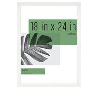 Cornice per poster MCS Studio Gallery 18x24, bianca, effetto legno, verticale e orizzontale, da appendere alla parete, per foto, poster e stampe