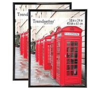 Cornice per poster MCS Trendsetter 18x24, nera lucida, da appendere alla parete, verticale e orizzontale, per foto, poster e stampe artistiche (c
