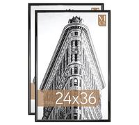 MCS Trendsetter Poster Frame, Black, Confezione da 2