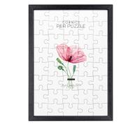 Cornice per PUZZLE Nera da parete in legno Optical Black diverse dimensioni