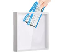 Cornice per ricordi - Scatola per archivio avventura, scatola per ricordi di viaggio, scatola per biglietti da viaggio, scatola multiuso per biglietti aerei, film, concerti e foto