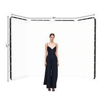 Cornice per sfondo verde Schermo da parete 2,4x4 m pieghevole per kit da studio fotografico dal vivo Tiktok Cornice per schermo verde Chromakey