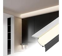 Cornice per soffitto, Cornice per soffitto a LED - Canale Luminoso lineare in Alluminio per Decorazioni Interne, Profilo per cornici per Hotel, Bar e teatri - Soluzione di Illuminazione rego