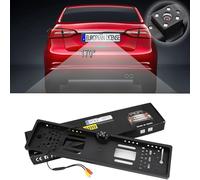 Cornice per targa con telecamera posteriore HD 170°, IP68, angolo di visione, telecamera posteriore per targa europea, antipolvere e impermeabile