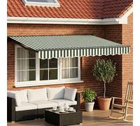 vidaXL Cornice per tenda manuale con LED 3,5 x 2,5 m – Tenda da sole regolabile