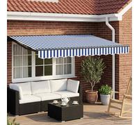 vidaXL Cornice per Tenda Manuale con LED 3,5 x 2 m
