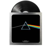 Grupo Erik Cornice per Vinile Argento - Porta Vinile da Parete 35,5 x 35,5 in MDF e Vetro Metacrilato | Cornice Quadrata per Copertina Album con Accessori per Appenderla - Packaging Protettivo
