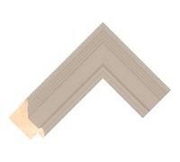 Cornice personalizzabile compatibile con Samsung Frame TV (55") - Cornici Argento (Lincoln Grigio Chiaro 52mm)