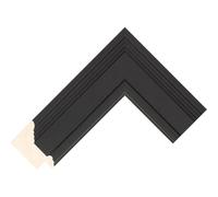 Cornice personalizzabile compatibile con Samsung Frame TV (55") - Cornici nere (Lincoln Black 52mm)