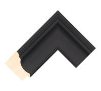 Cornice personalizzabile compatibile con Samsung Frame TV (55") - Cornici nere (Scoop Black 64mm)