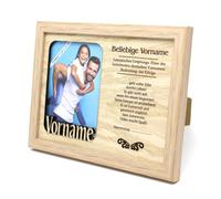 Cornice PERSONALIZZATA portafoto con testo per una persona cara. Fotografia. Ritratto. Foto. Puoi posizionarlo su uno scaffale o appenderlo al muro. Decorazione. Un regalo per ogni occasione.