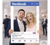 Cornice Photo Booth Facebook per Matrimonio, Battesimo, Comunione, Compleanno