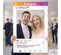 Cornice Photo Booth Instagram per Matrimonio, Battesimo, Comunione, Compleanno