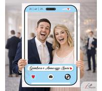 Cornice Photo Booth per Matrimonio, Battesimo, Comunione, Compleanno, Eventi