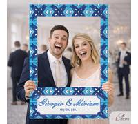 Cornice Photo Booth Tema Vietri per Matrimonio, Battesimo, Comunione, Compleanno