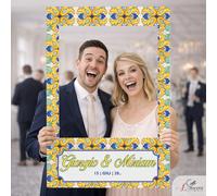 Cornice Photo Booth Tema Vietri per Matrimonio, Battesimo, Comunione, Compleanno