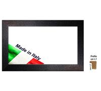 Cornice piombo dark brillantinato in legno Spessore 1,7 cm. per Poster Stampe