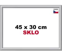 Cornice plastica argento 45x30 cm