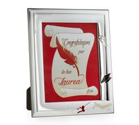 Cornice Porta Foto 15x20 In Argento Regalo Laurea ELITE E 1006 15X20