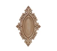 Cornice Porta Gabinetto Decorazione Figurine Appliques Legno Per Mobili Non Verniciato Intagliato Accessori Decorativi Per La Casa 20cmx12cm