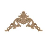 Cornice Porta Gabinetto Decorazione Figurine Appliques Legno Per Mobili Non Verniciato Intagliato Casa Accessori Decorativi 8cmx8cm