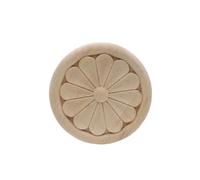 Cornice Porta Gabinetto Decorazione Figurine Appliques Legno Per Mobili Non Verniciato Intagliato Casa Accessori Decorativi 6cmx6cm