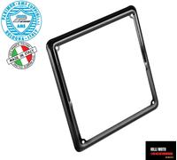 CORNICE PORTA-TARGA 170x170 ACCIAIO NERO-MOTO DAI 125cc PER VECCHI MODELLI