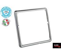 CORNICE PORTA-TARGA 170x170 INOX CROMATA UNIVERSALE MOTO dai 125cc VECCHIE