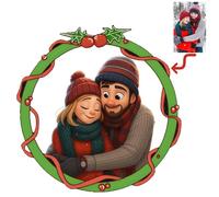 Cornice portafoto 3D personalizzata in stile cartone animato, cornice 3D con caricatura, regalo per compleanno, festa della mamma, San Valentino, Natale