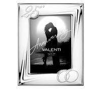 CORNICE PORTAFOTO ARGENTO LEGNO VALENTI 25° ANNIVERSARIO B 1605/25 13X18