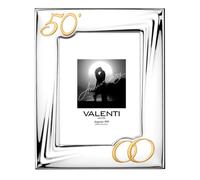 CORNICE PORTAFOTO ARGENTO LEGNO VALENTI 50° ANNIVERSARIO B 1605/50 13X18
