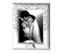 CORNICE PORTAFOTO ARGENTO LEGNO VALENTI&CO. 25° ANNIVERSARIO B1382/25 13X18