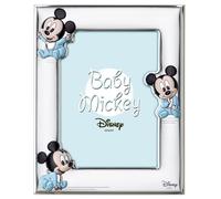 CORNICE PORTAFOTO BIMBO ARGENTO DISNEY CELESTE MICKEY MOUSE VALENTI B 1500 9X13