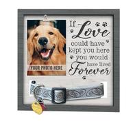 Cornice portafoto con messaggio amorevole per animali domestici, con clip per collare, per amanti di cani, gatti, regali, desktop, foto, supporto per foto per animali domestici