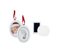 Pearhead " Baby's 1st Natale " 2-Sided Babyprint & Foto Cornice Ornamento Fai da