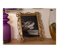 Cornice Portafoto da appoggio con cornice POLYRESIN Verticale Dimensioni 29x1,6xh 33.6 cm PER FOTO 20x25 cm Oro in scatola regalo oro