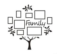 Cornice portafoto da parete con albero genealogico, decorazione da parete per celebrare legami familiari e ricordi