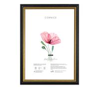 Cornice portafoto da parete Nera profilo Oro BLACK GOLD foto poster quadri