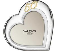Cornice portafoto di Valenti. Cornice portafoto a Cuore a Tema 50° Anniversario di Dimensione 20x20. La referenza è 52102 2l
