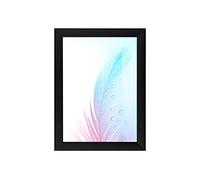 Cornice portafoto DR35 29 x 47 cm (nero opaco), 35 mm di larghezza, realizzata su misura, con vetro acrilico antiriflesso e ganci