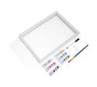 Cornice portafoto fai da te con impronte di mani e piedi di famiglia, kit per