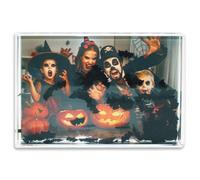 Cornice portafoto glitterata in acrilico trasparente, motivo: pipistrello 10,2 x 15,2 cm, ideale come regalo personalizzato o decorazione per la casa